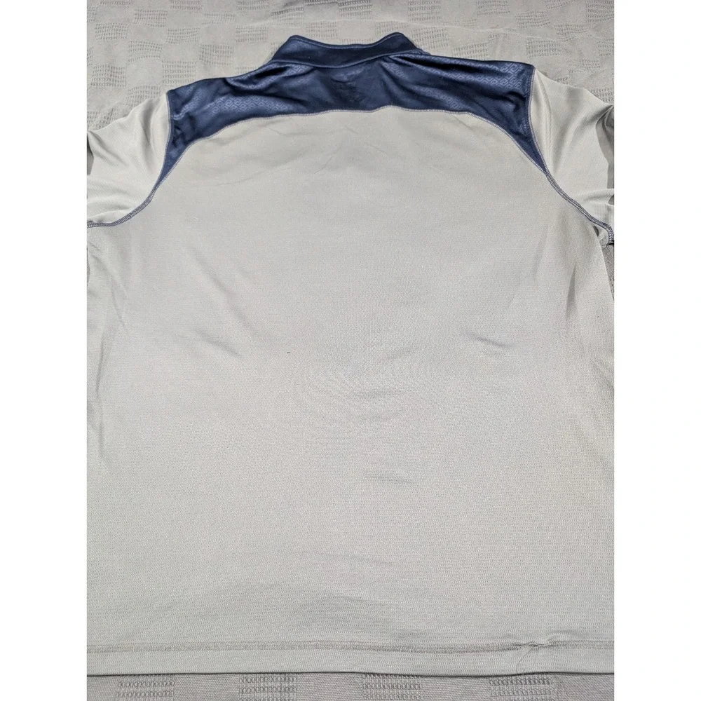 NFL Team Apparel Seattle Seahawks TX3 Cool Quarter Zip Pullover Gray Mens 2XL